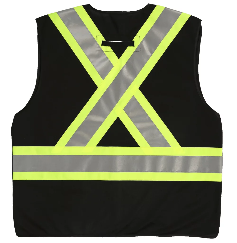 Viking® 5pt. Tear-Away Solid Polyester Safety Vest (Black)
