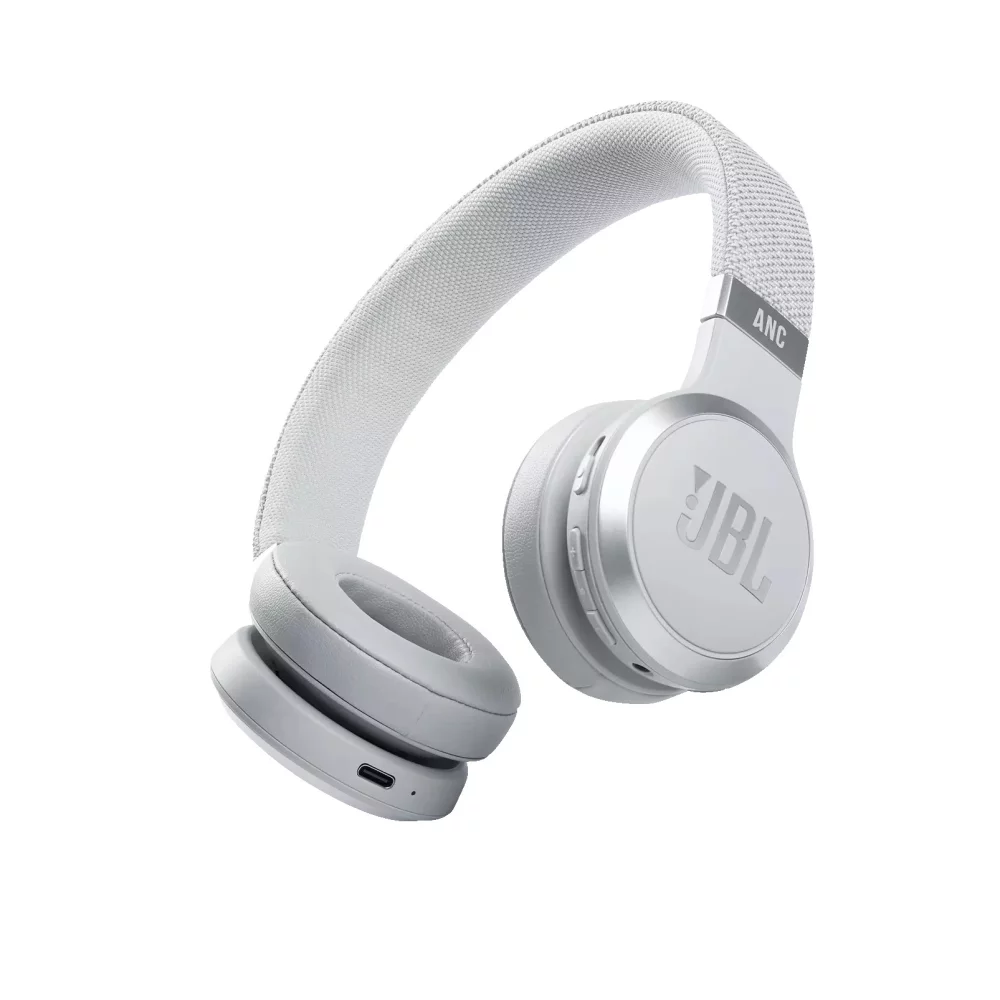 Casque JBL® LIVE Series sans fil à réduction de bruit supra-auriculaire - Blanc