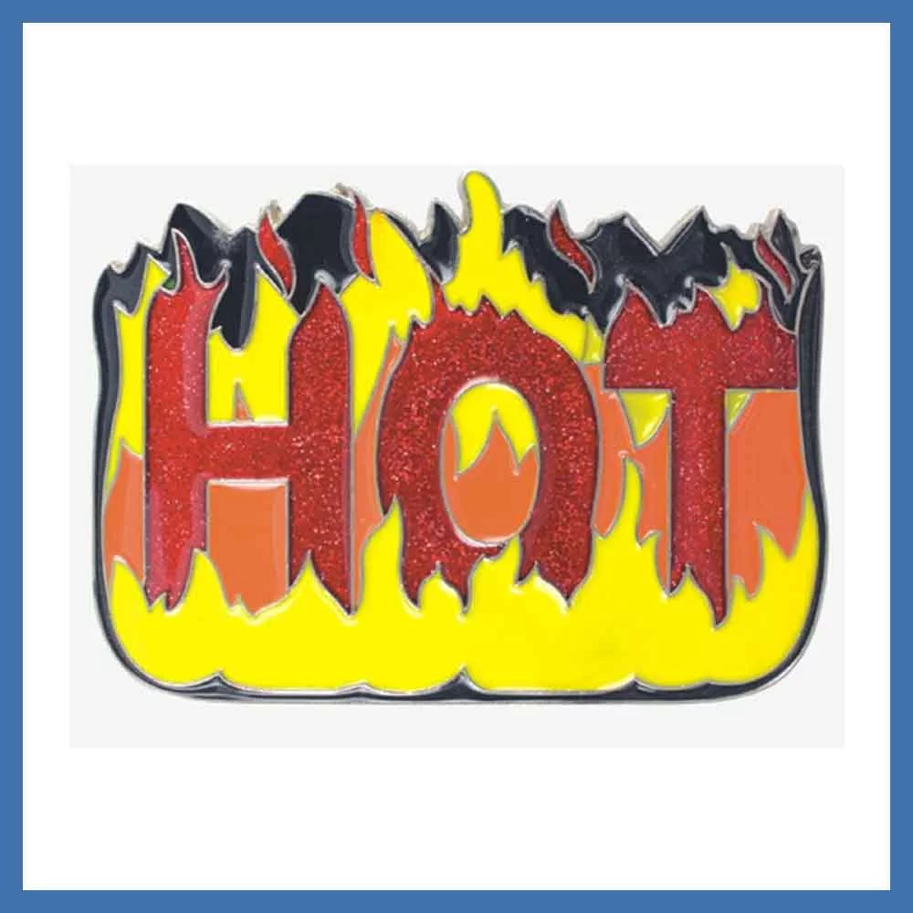 Custom Belt Buckle 3 x 4'' with Enamel Colours