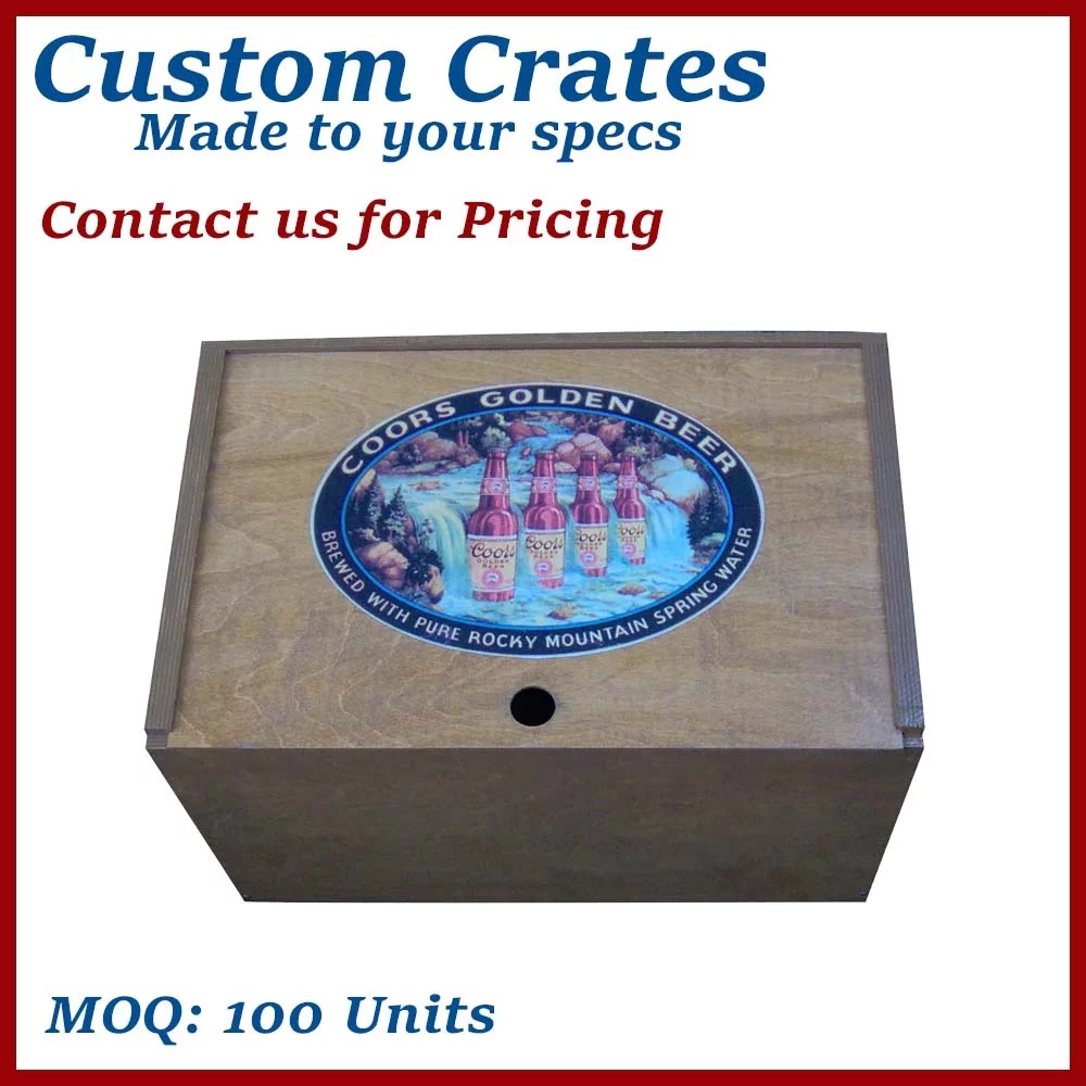 Custom Beer Style Wooden Crate / Wooden Box - Made to Order