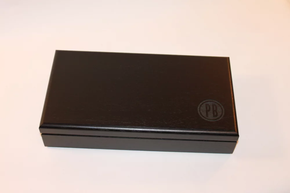 American Walnut, Black stain & Lacquer Custom Presentation Case/ Wooden Box - Made to Order, low min