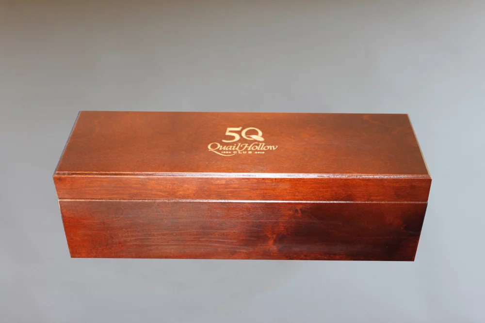 Boîte en bois à charnière personnalisée / Boîte de présentation personnalisée - fabriquée sur commande