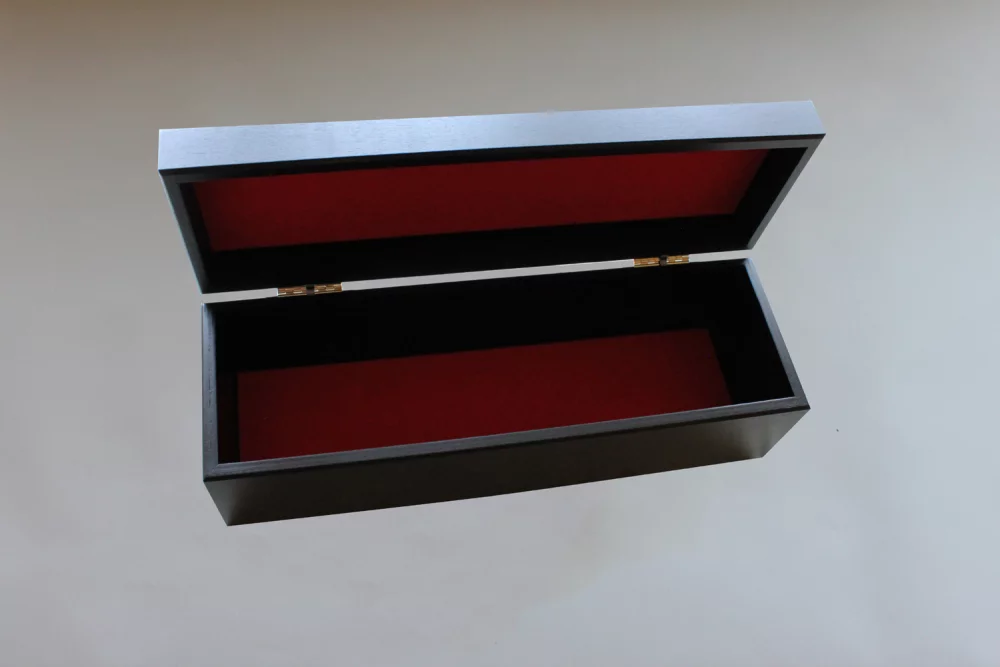 Boîte en bois à charnière sur mesure / Boîte de présentation sur mesure - fabriquée sur commande