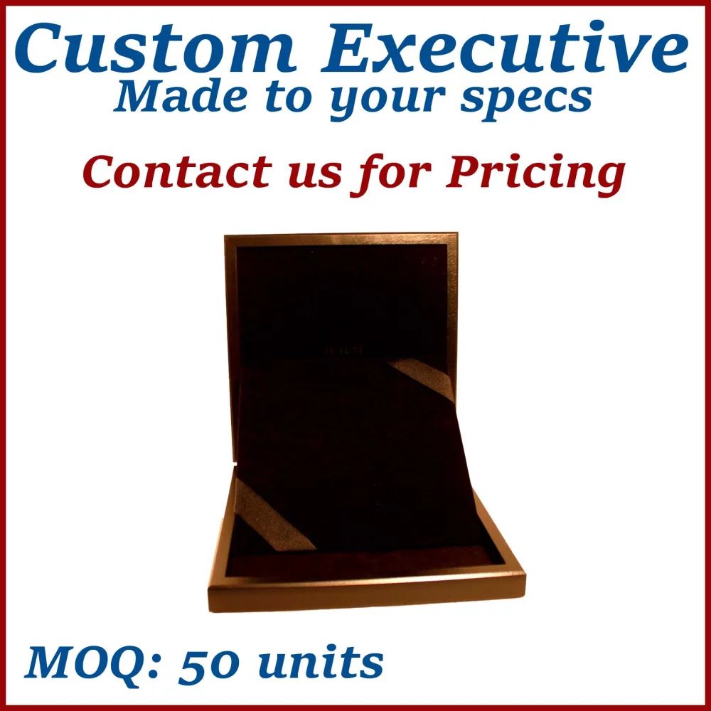 American Walnut, Black Stain & Lacquer Custom Presentation Case - Made to Order, low minimums