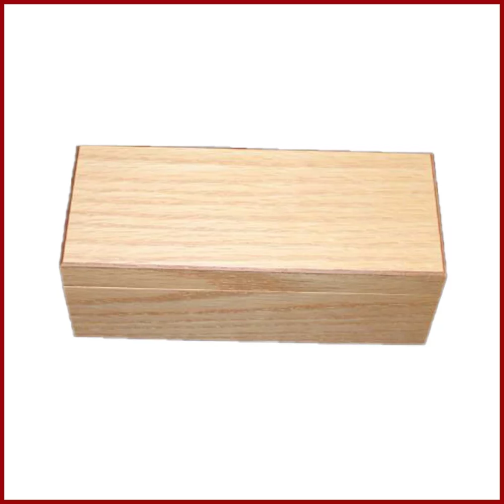 Boîte en chêne naturel à charnière / Coffret de présentation en bois - Fabriqué sur commande, faibles quantités minimales