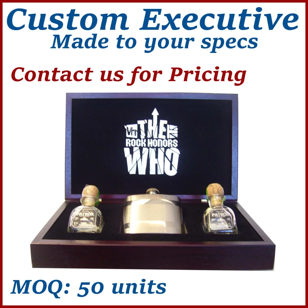 American Walnut Mahogany Stain & Lacquer Special Awards Custom Wooden Box - Made to Order