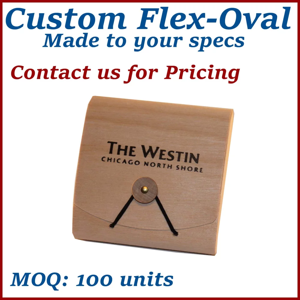 Boîte en bois Flex-Oval Flex Roll - Fabriquée sur commande, quantités minimales réduites