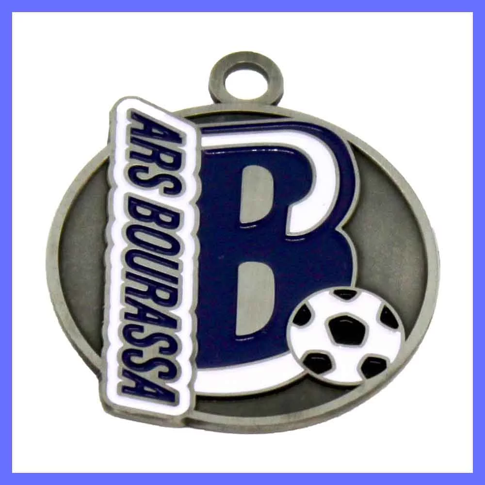 Custom 1.25'' Die Cast Medal Antiqued Finish