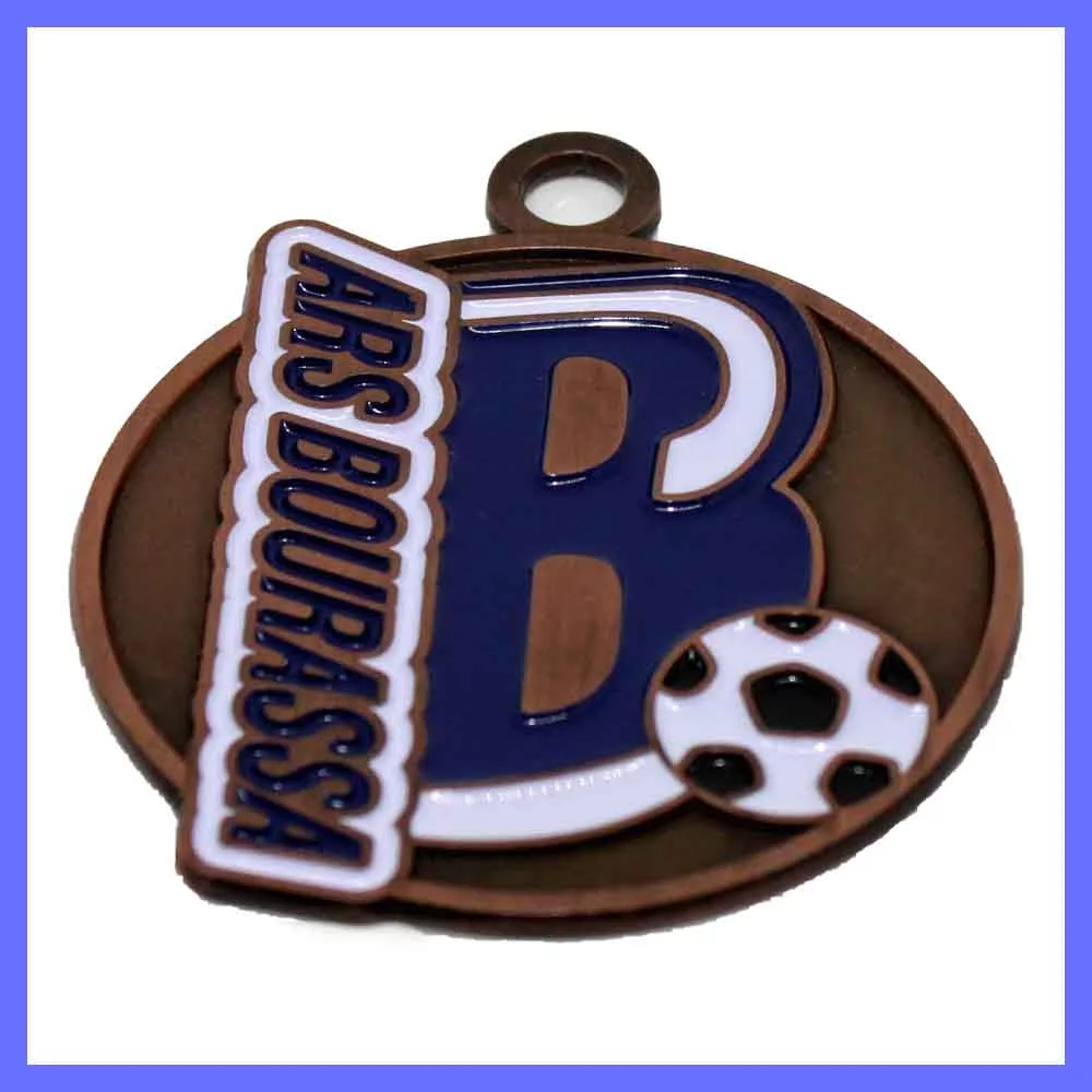 Custom 1.5'' Die Cast Medal Antiqued Finish