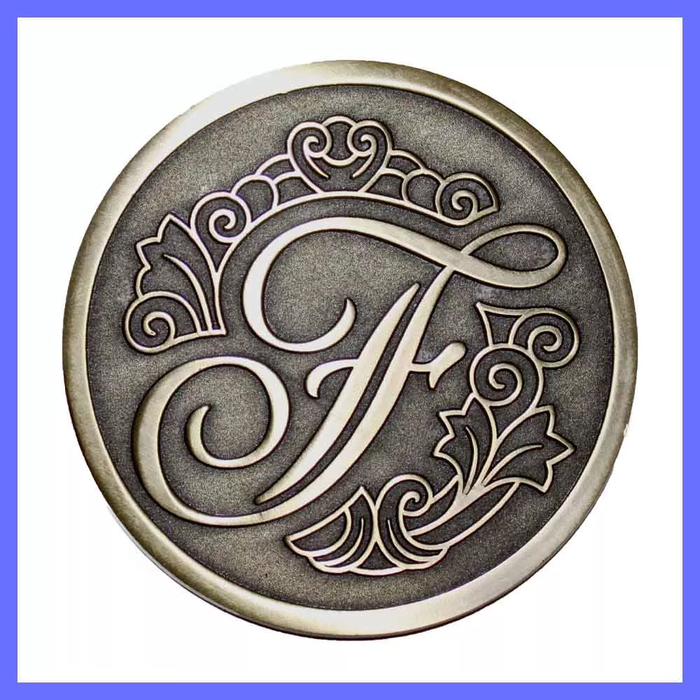 Custom 1.25'' Die Cast Medallions Antiqued Finish