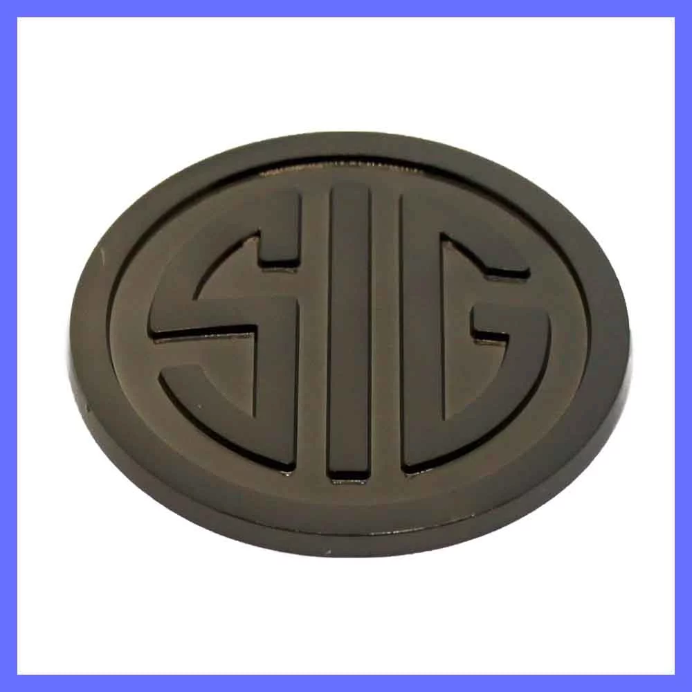 Custom 1.75'' Die Cast Medallions Gun Metal Finish