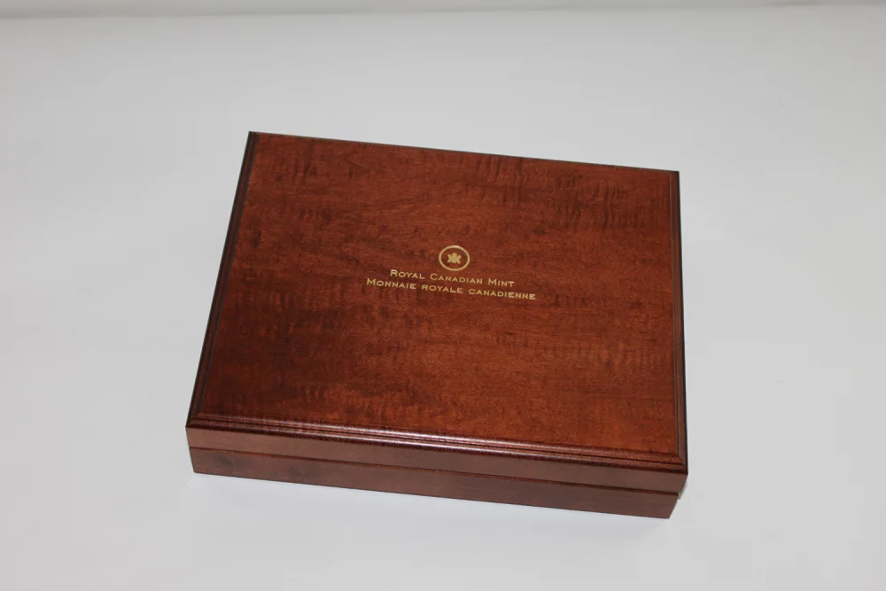 Executive Medallion Presentation Wooden Box - made to order, low minimum