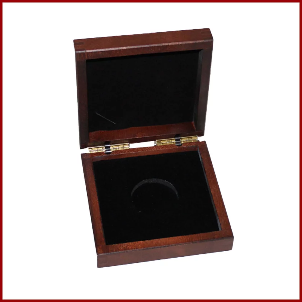 Executive Medallion Presentation Wooden Box - made to order, low minimum