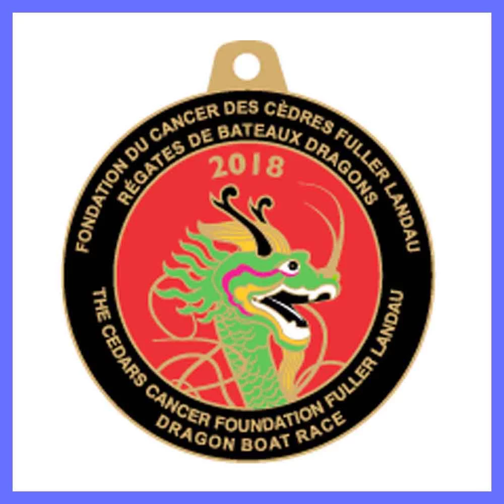 Médaille en fonte d'aluminium personnalisée de 1,25 pouce avec émail doux (jusqu'à 4 couleurs)