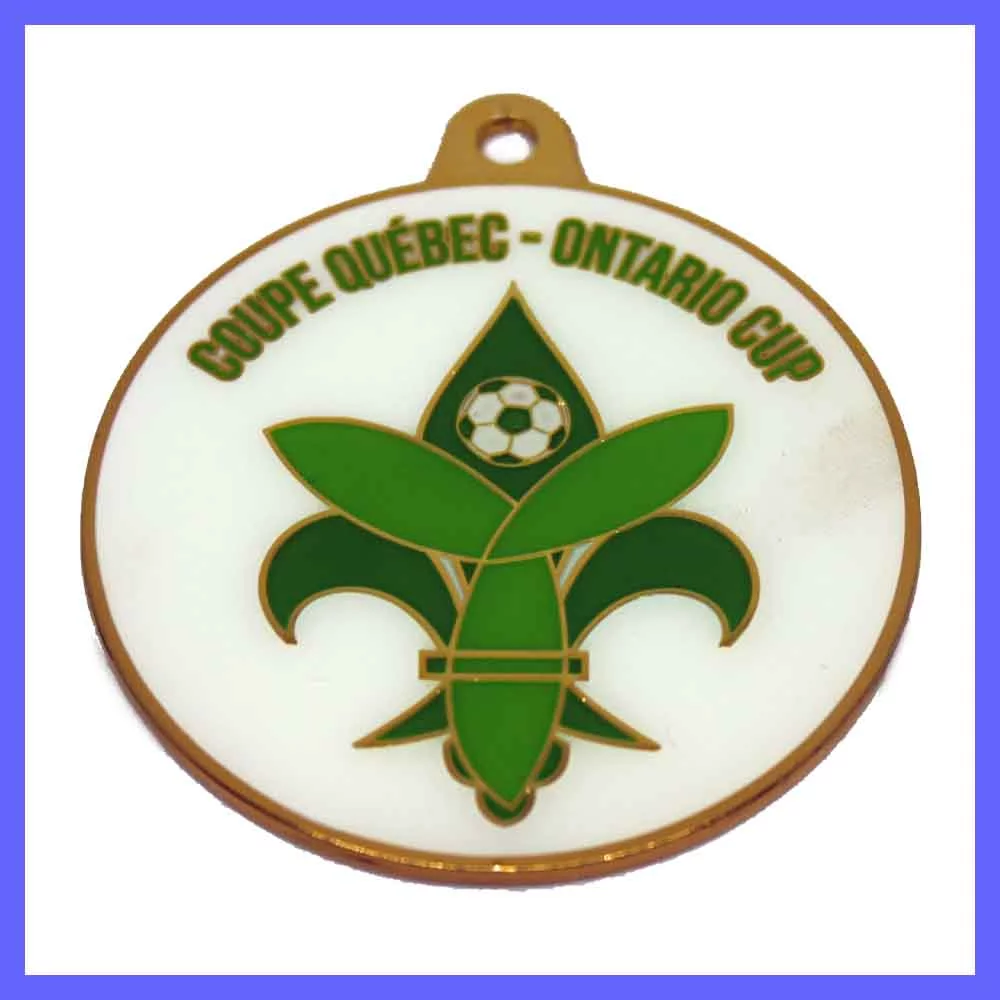 Médaille en fonte de 2 pouces personnalisée en émail doux (jusqu'à 4 couleurs)