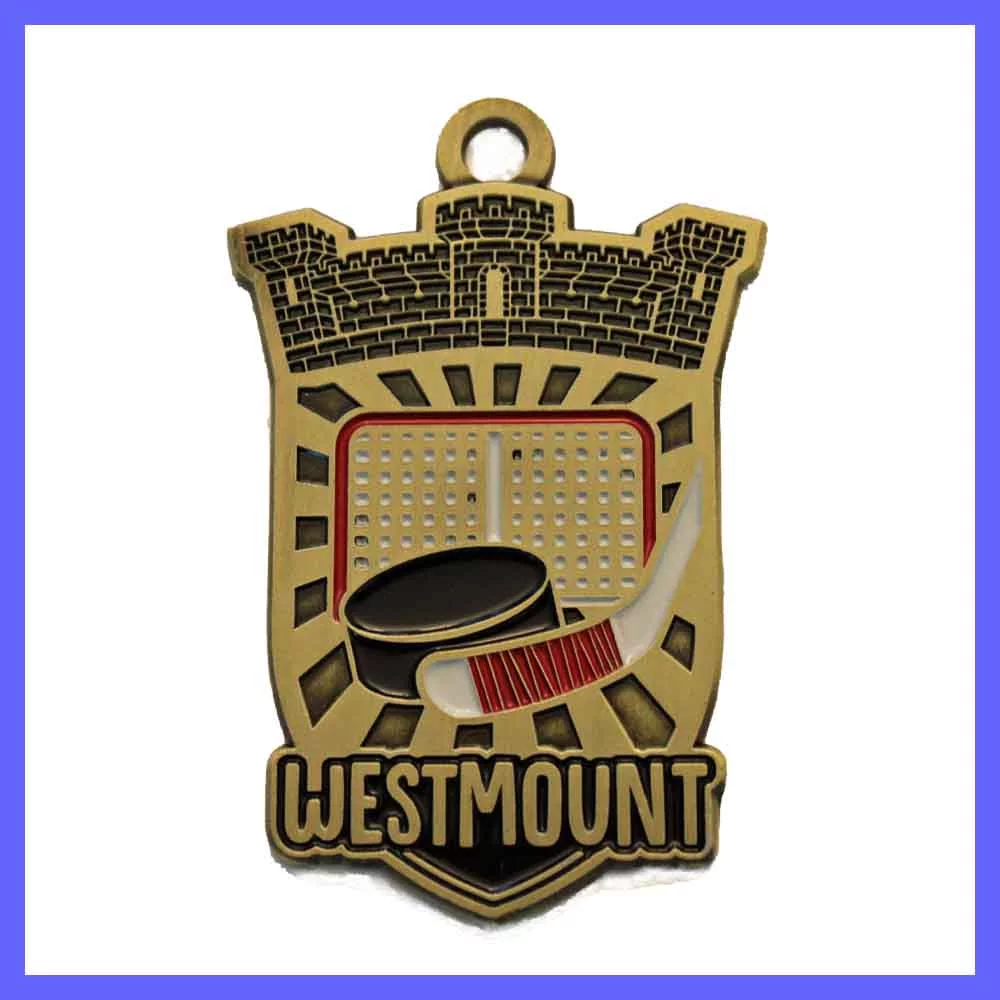 Médaille en fonte de 2 pouces personnalisée avec émail doux (jusqu'à 4 couleurs)