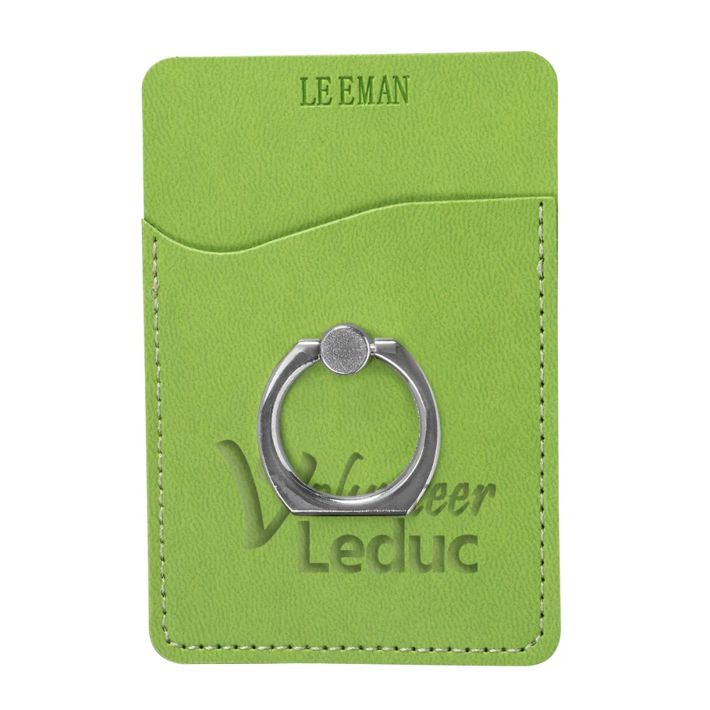 Tuscany™ Card Holder w/Metal Ring Phone Stand