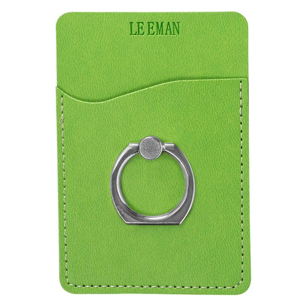 Porte-cartes Tuscany™ avec support de téléphone à anneau métallique