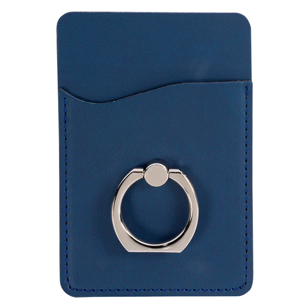 Porte-cartes Tuscany™ avec support de téléphone à anneau métallique