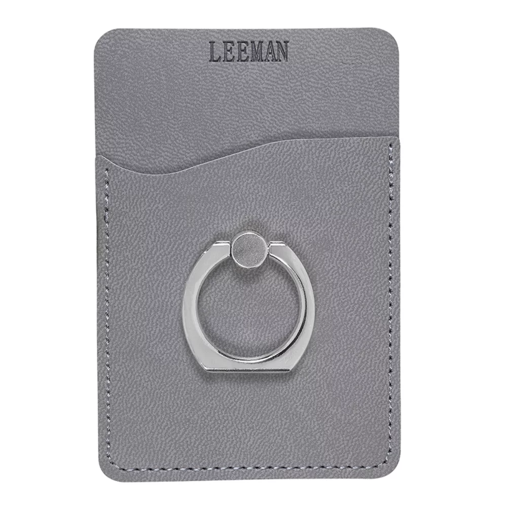 Porte-cartes Tuscany™ avec support de téléphone à anneau métallique