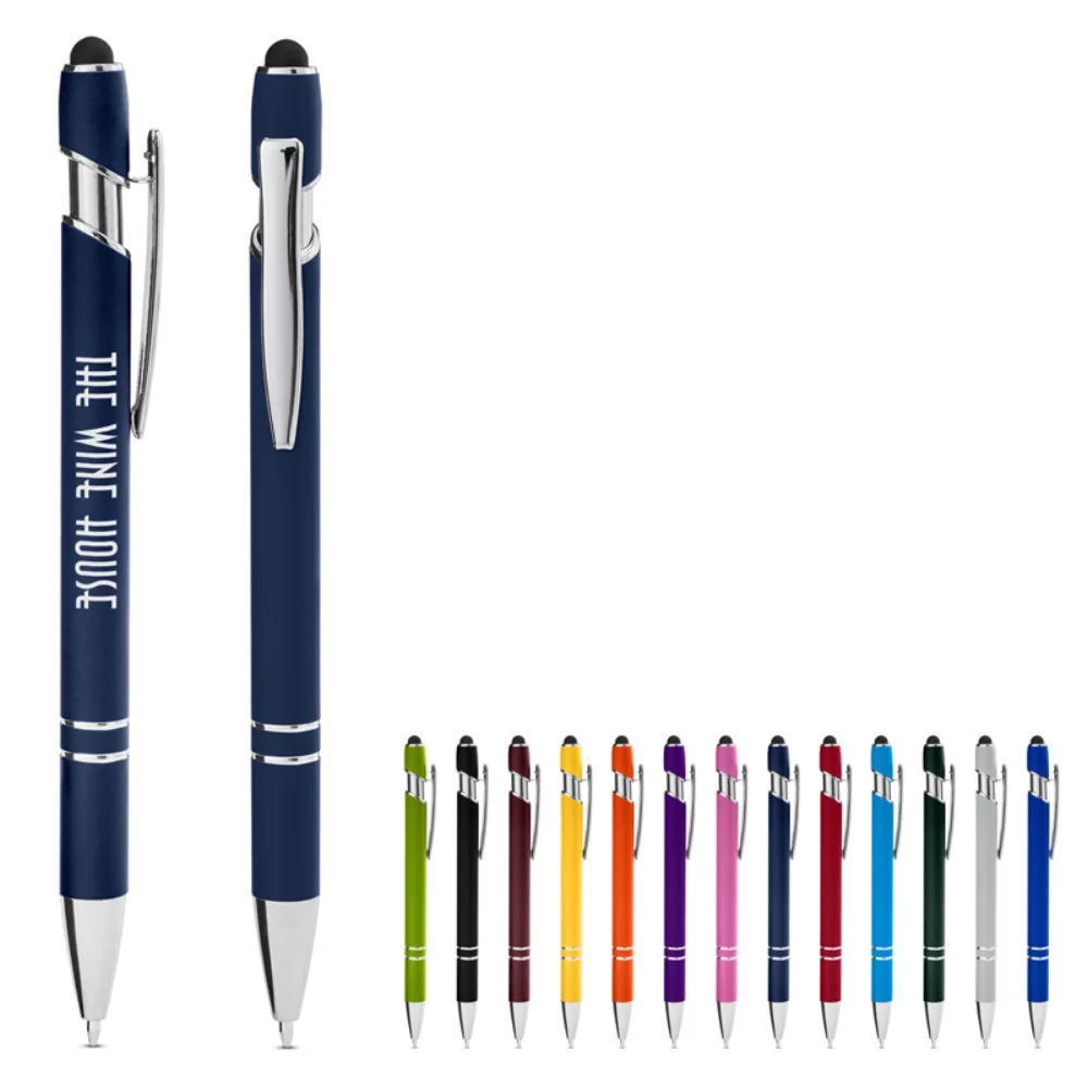 Core 365® Rubberized Aluminum Click Stylus Pen