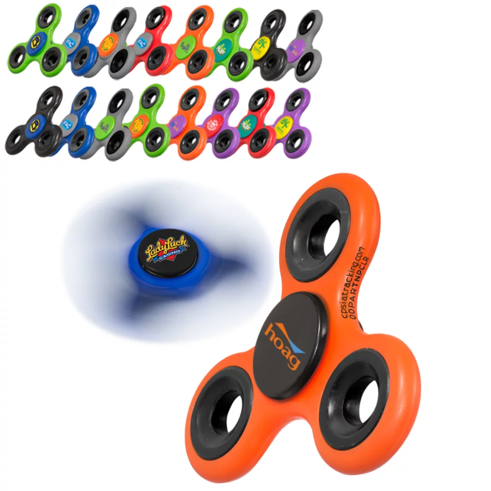 Jouet anti-stress PromoSpinner® multicolore avec Turbo Boost™
