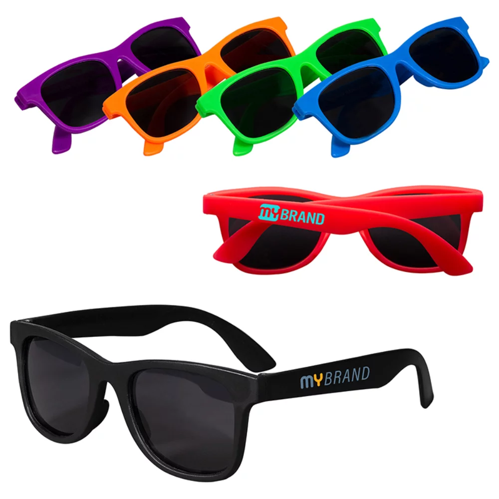 Lunettes de soleil mates monochromes pour jeunes.