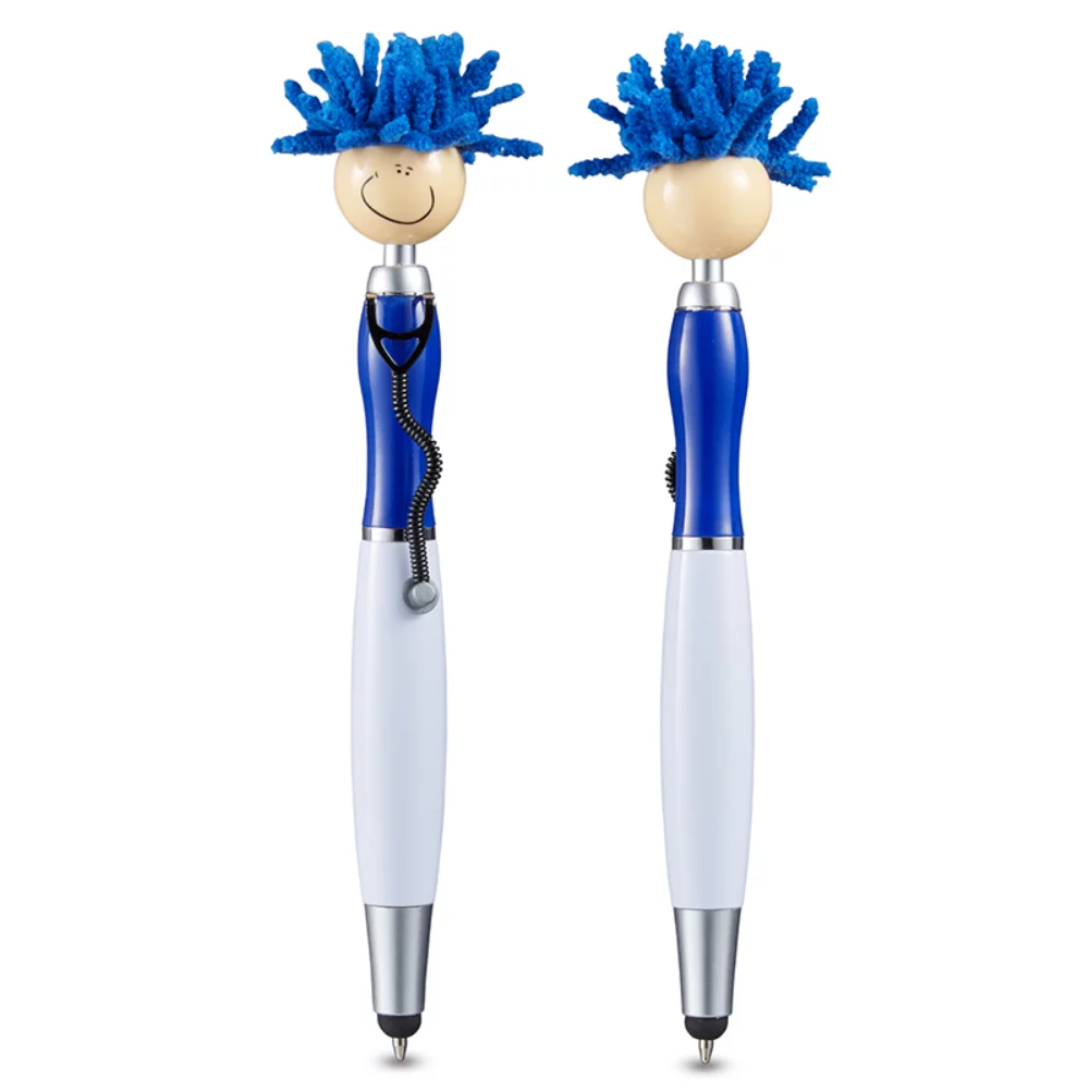 Nettoyeur d'écran MopToppers® avec stylet en forme de stéthoscope