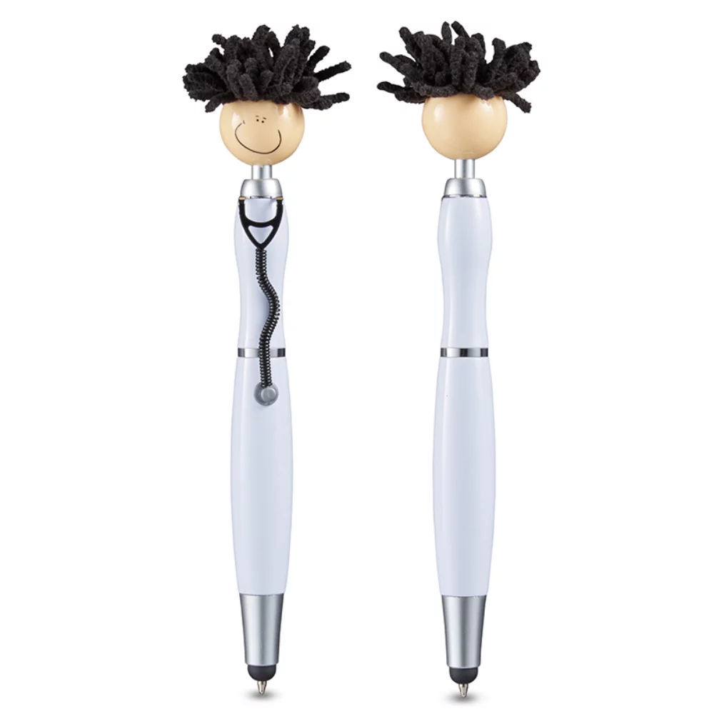 Nettoyeur d'écran MopToppers® avec stylet en forme de stéthoscope