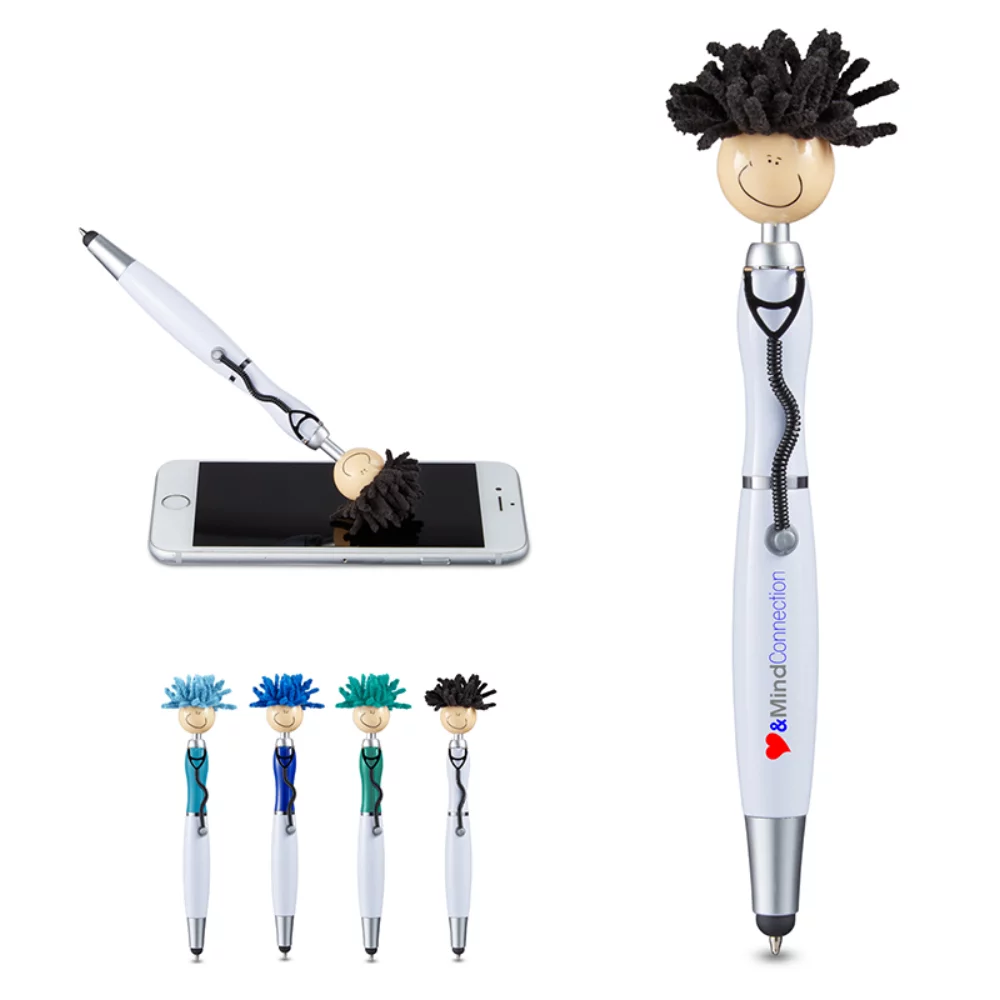 Nettoyeur d'écran MopToppers® avec stylet en forme de stéthoscope