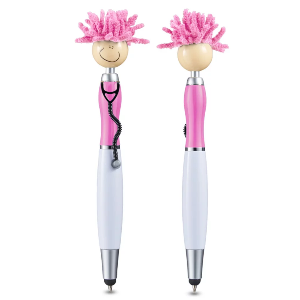 Nettoyeur d'écran MopToppers® avec stylet en forme de stéthoscope