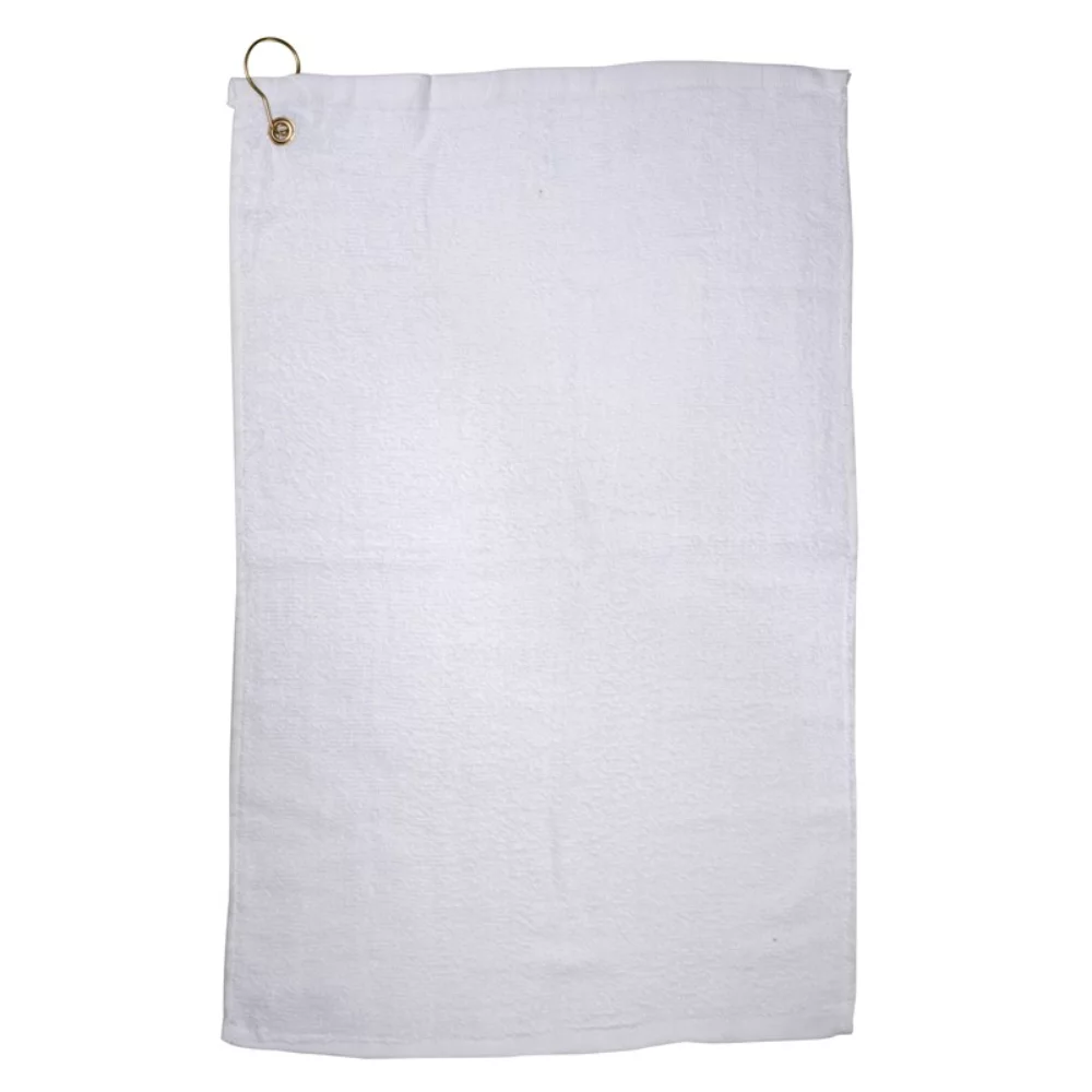 Serviette de golf avec œillet et crochet (16"x25")