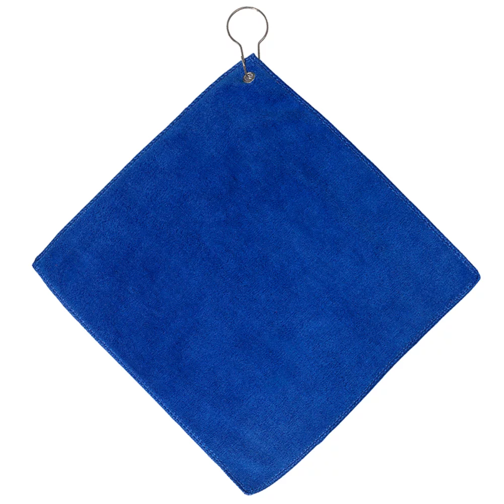 Serviette de golf en microfibre avec œillet et crochet