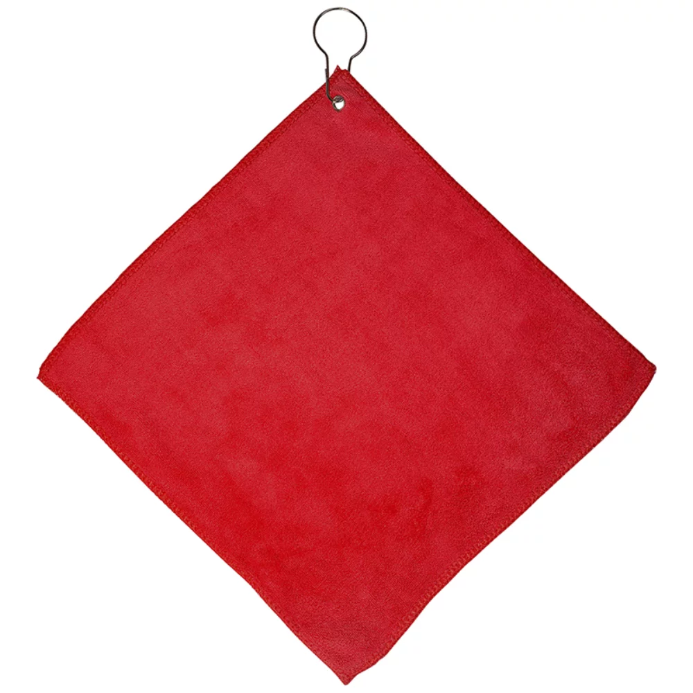 Serviette de golf en microfibre avec œillet et crochet