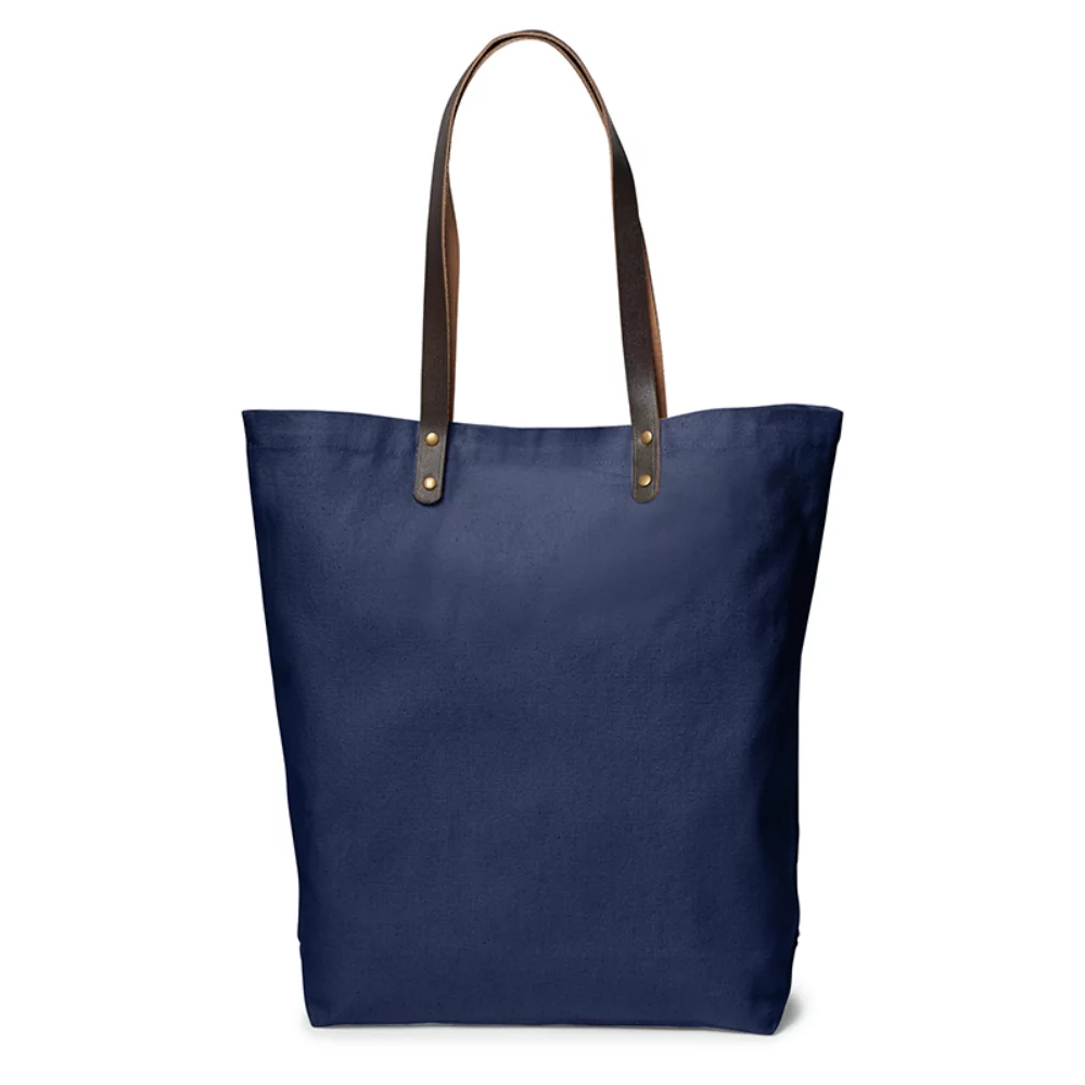 Urban Cotton Tote w/Leather Handles