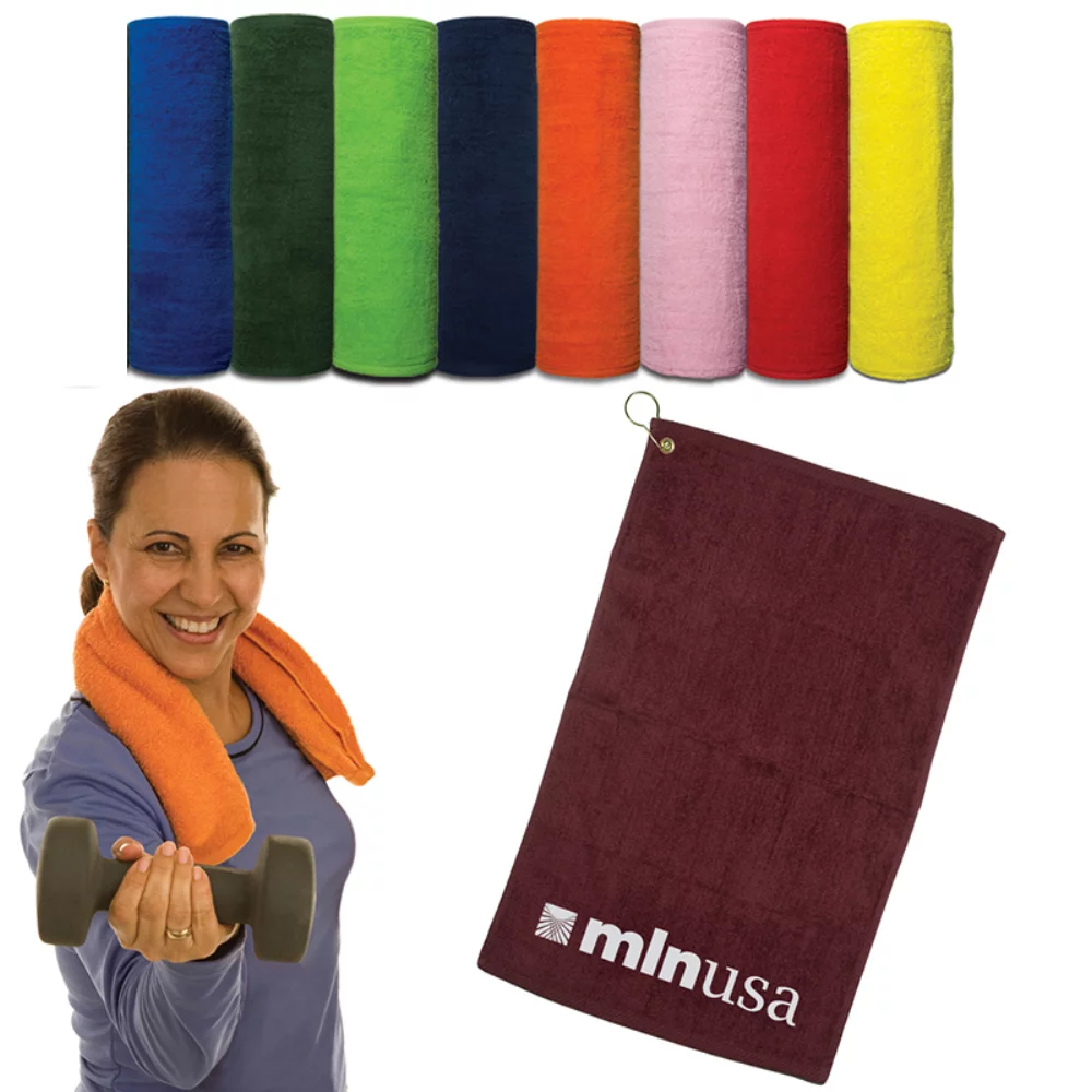 Serviette de toilette (couleurs sombres) (16"x25")