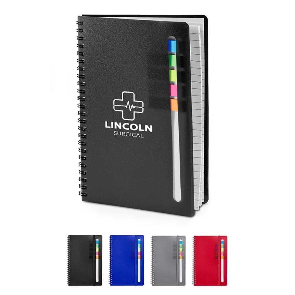 Semester Spiral Notebook w/Sticky Flags