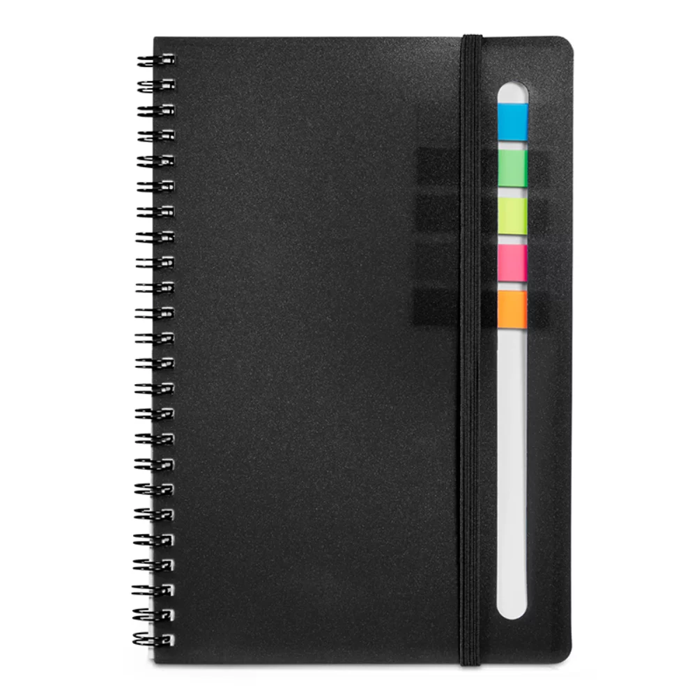 Cahier à spirale pour semestre avec drapeaux adhésifs