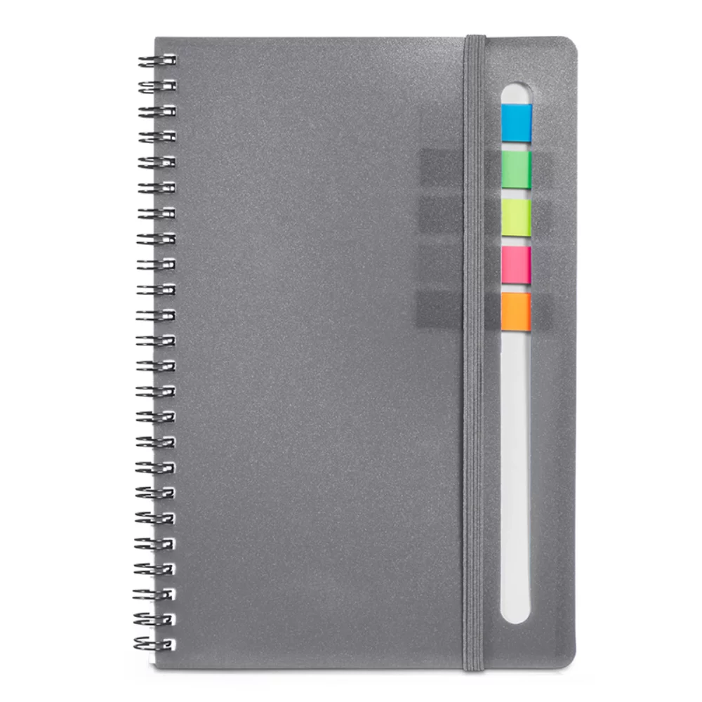 Cahier à spirale pour semestre avec drapeaux adhésifs