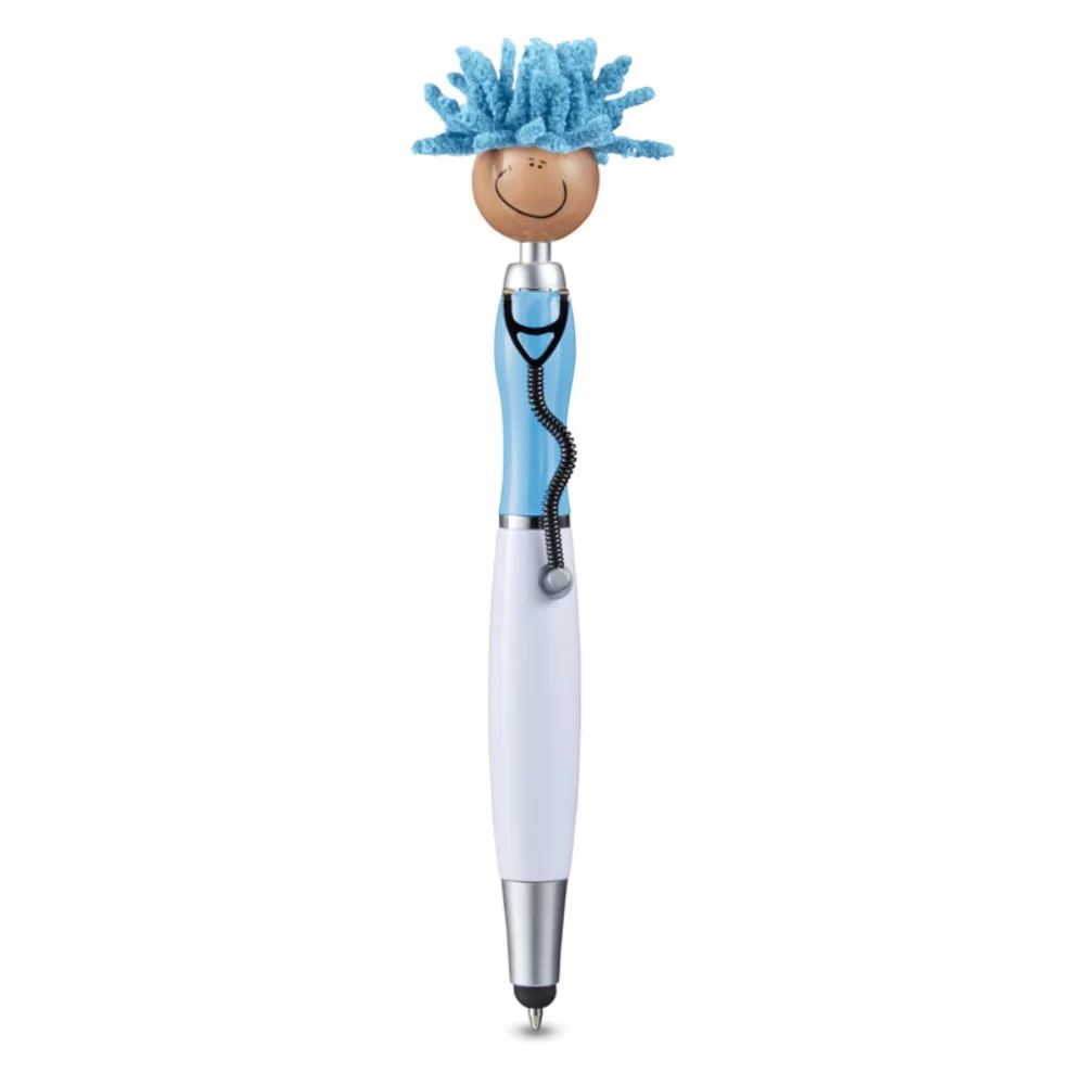 Multicultural MopToppers® Screen Cleaner w/Stethoscope Stylus Pen (Tan Skin)