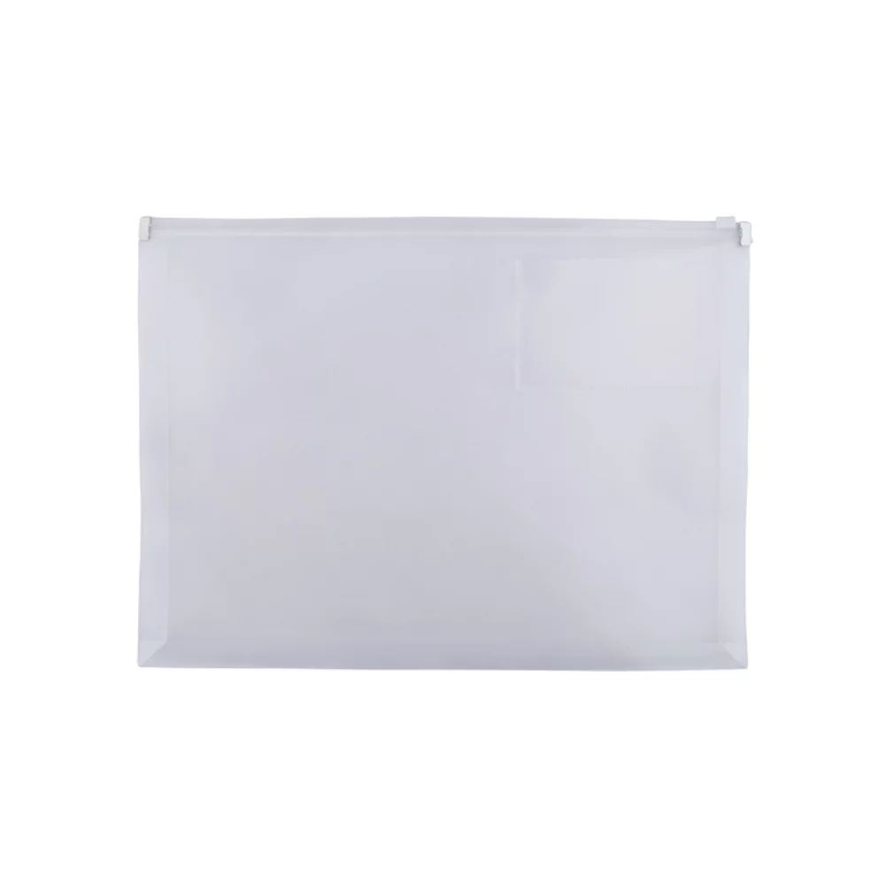 PP Zip Closure Envelope w/Business Card Slot