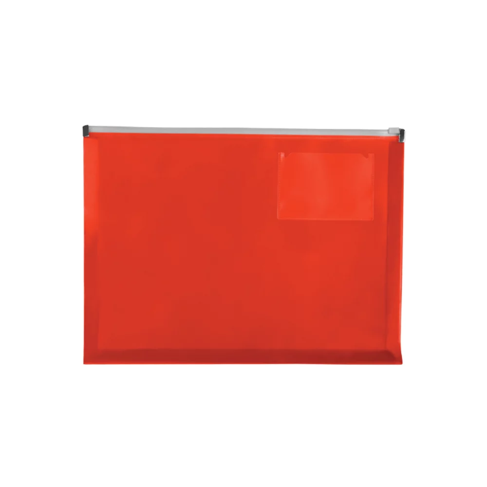 PP Zip Closure Envelope w/Business Card Slot