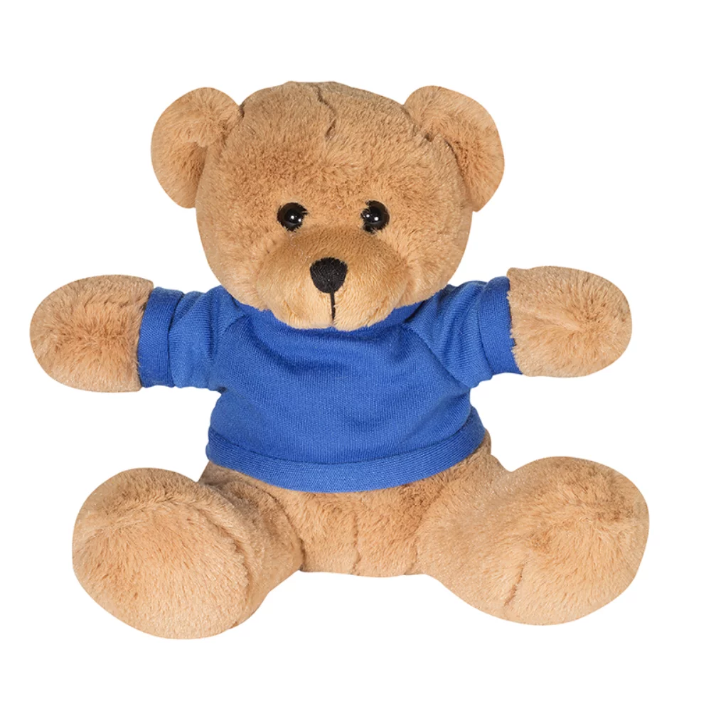Ours en peluche de 7" avec un t-shirt.