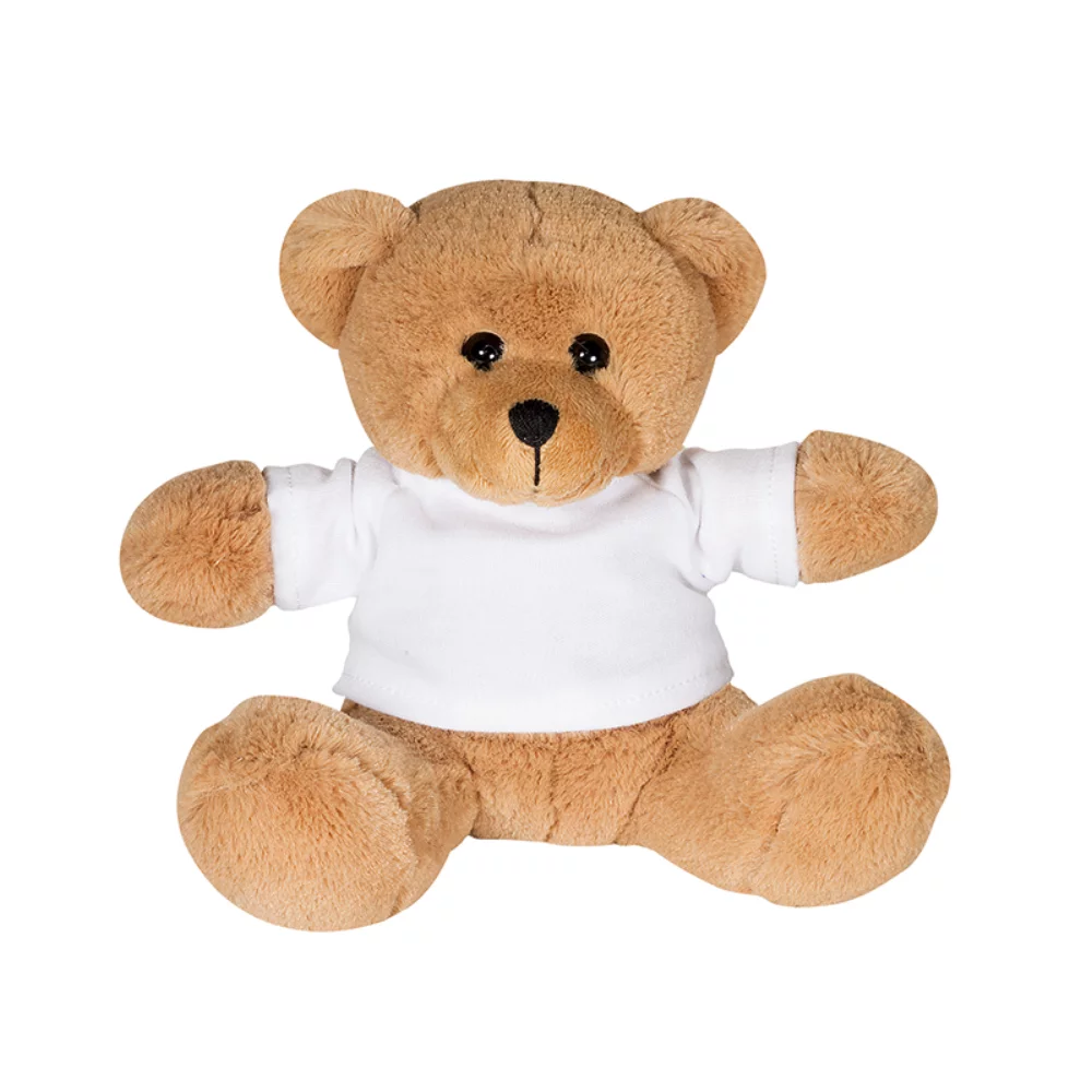 Ours en peluche de 7" avec un t-shirt.
