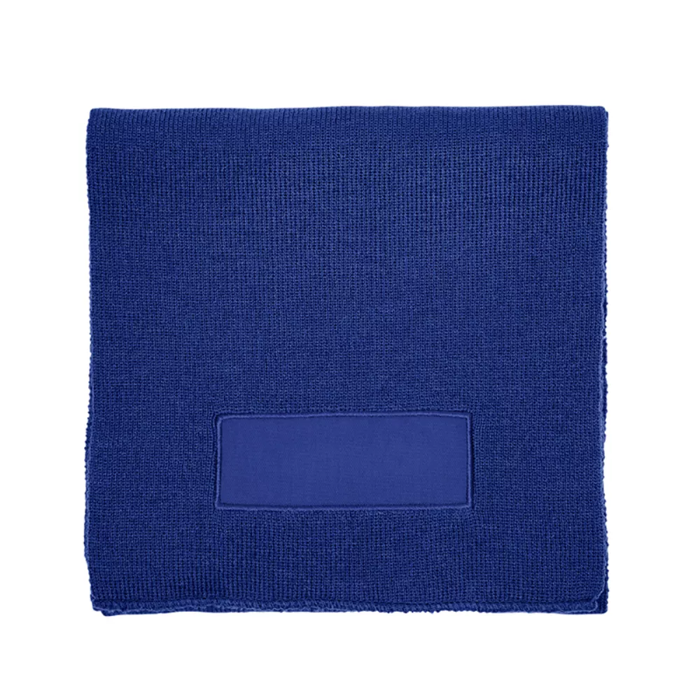 Écharpe en tricot acrylique avec patch