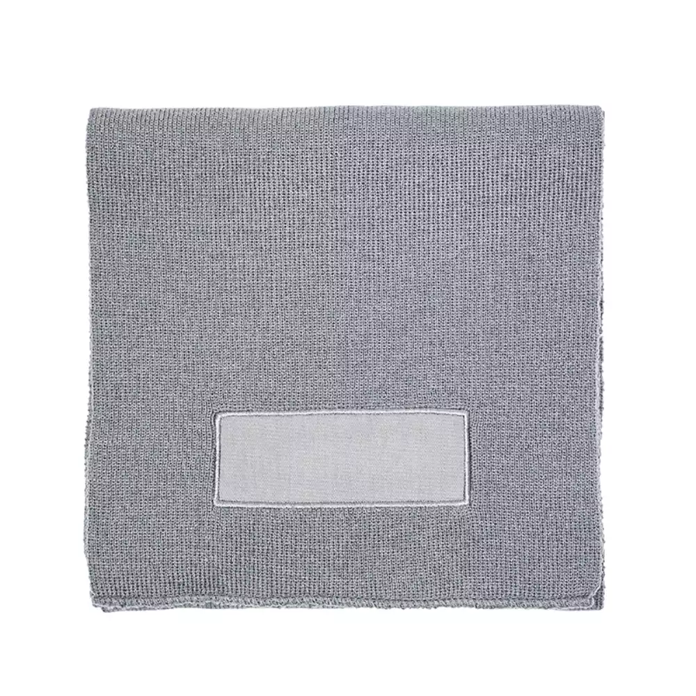 Écharpe en tricot acrylique avec patch