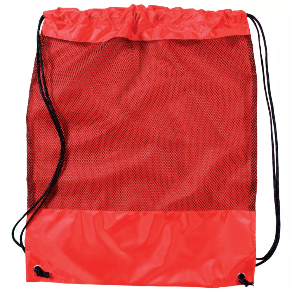 Sac à dos avec panneau en maille et cordon de serrage