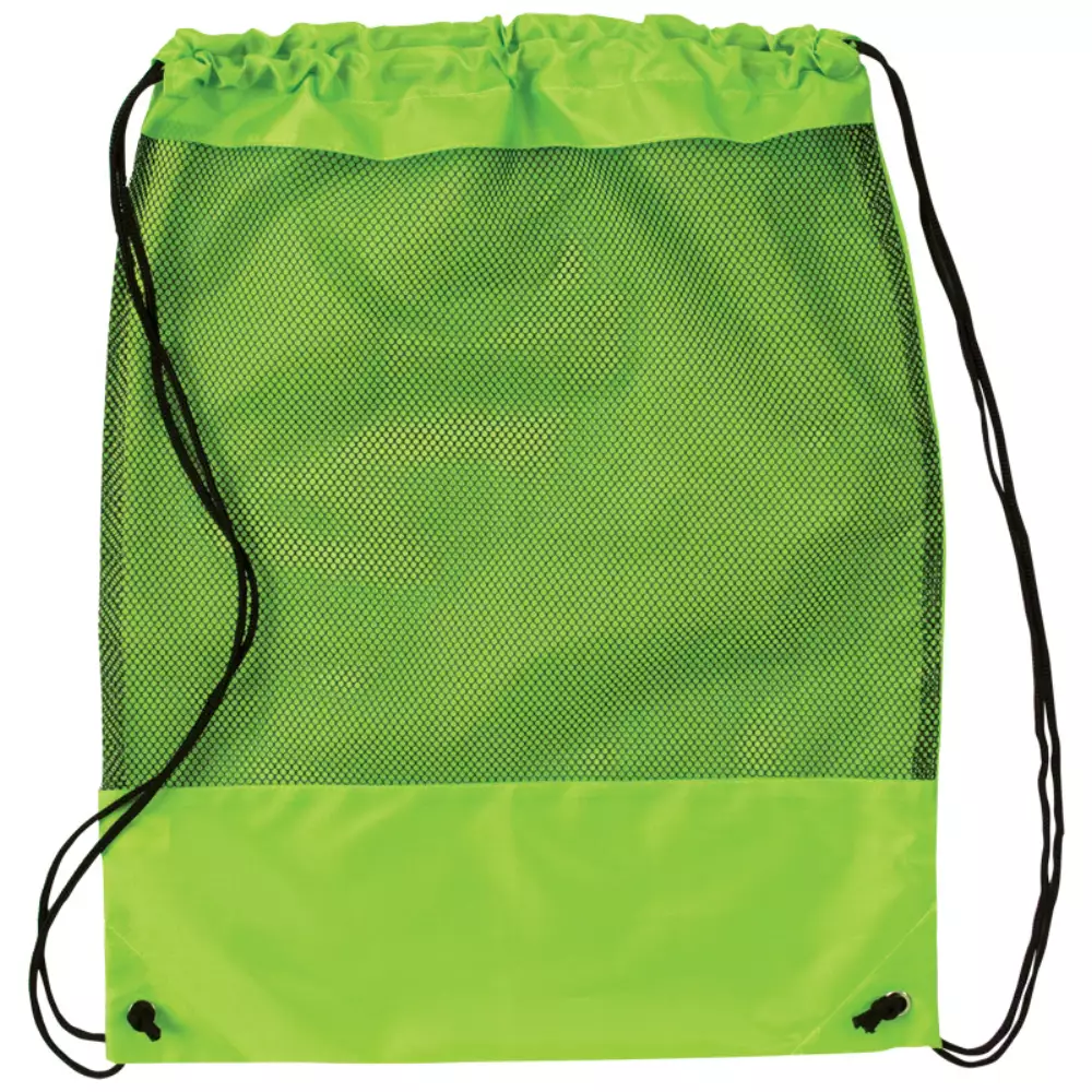 Sac à dos avec panneau en maille et cordon de serrage
