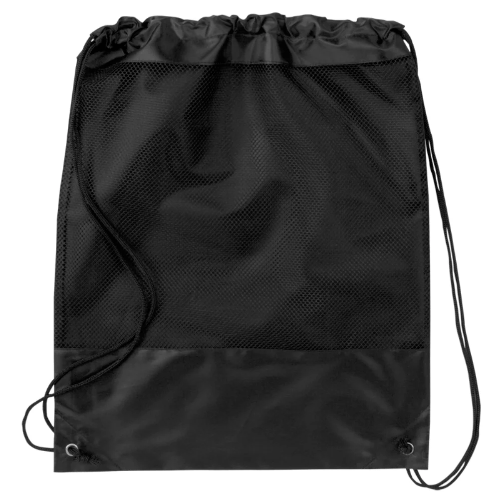 Sac à dos avec panneau en maille et cordon de serrage