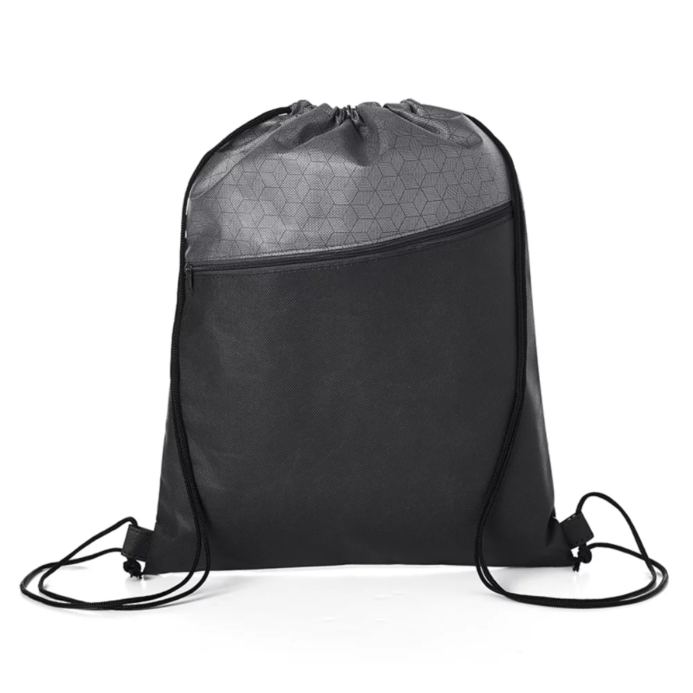 Sac à dos à cordon avec motif hexagonal